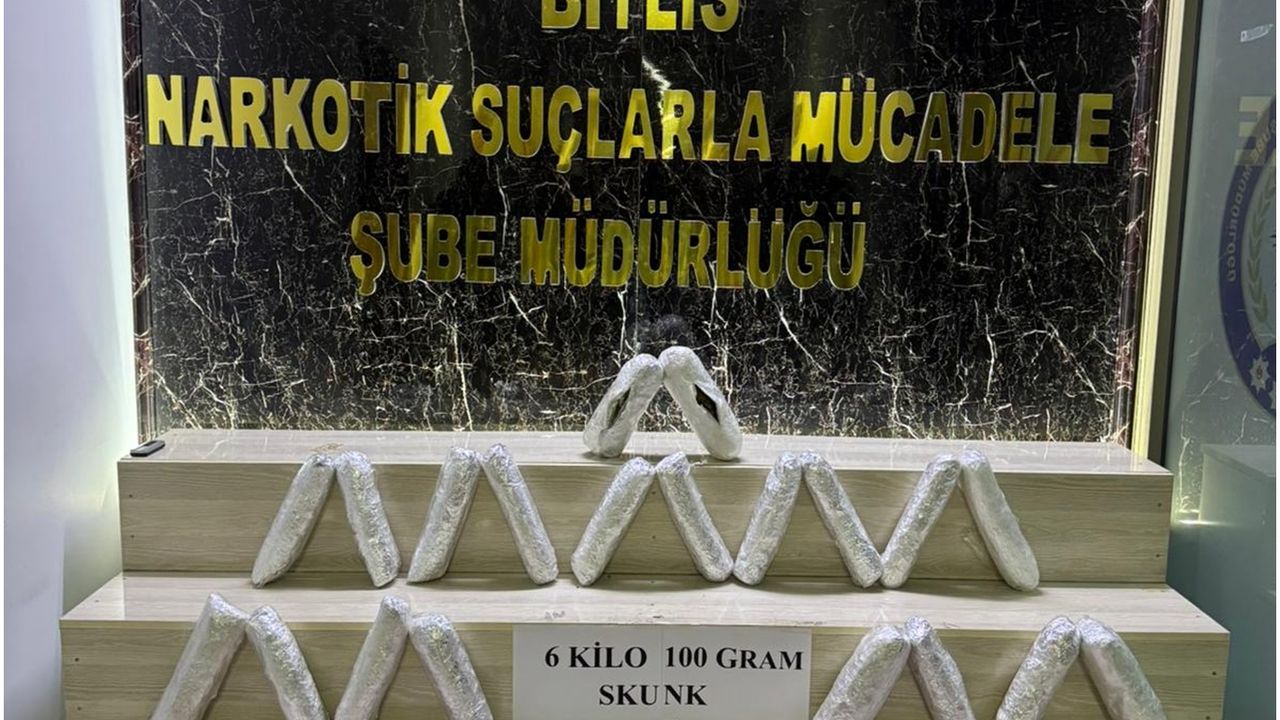 Bitlis’te 6 kilo uyuşturucu ele geçirildi, 4 kişi tutuklandı