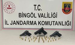 Bingöl’de yapılan aramada 3 adet tabanca ele geçirildi