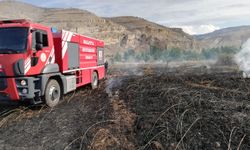 Malatya'da bahçe yangınında maddi hasar oluştu