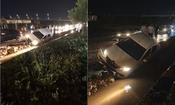 Şanlıurfa'da sağanak yağışlar nedeniyle yol çöktü 