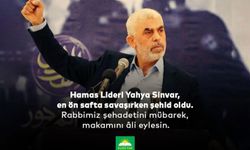 HÜDA PAR'dan Şehid Yahya Sinvar için taziye mesajı