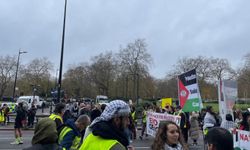 İngiltere'de Gazze'deki soykırım protesto edildi