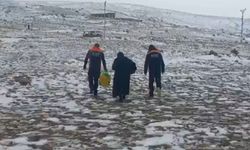 Konya'da mahsur kalan kadın kurtarıldı