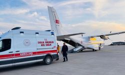 Mardin’de ambulans uçak 6 aylık Delal bebek için havalandı