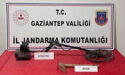 Gaziantep'te kaçak kazı yapan şahıs yakalandı