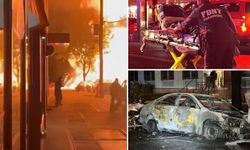 Otomobilin alev almasının ardından meydana gelen patlamada 7 kişi yaralandı