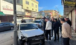 Batman'da maddi hasarlı trafik kazası