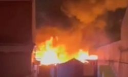 Konya'da müstakil evin bahçesinde yangın çıktı