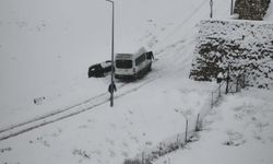 Batman'da kar nedeniyle araçlar yolda kaldı