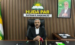 HÜDA PAR Batman İl Başkanı Şahin: Miraç gecesi Gazze için bir çare kapısı olsun