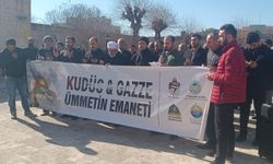 Nusaybin’de “Dünya Kudüs Haftası” kapsamında basın açıklaması düzenlendi