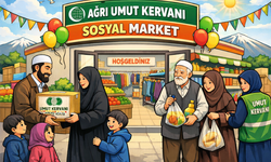 Umut Kervanından Ağrı’ya sosyal market, Suriye’ye yardım köprüsü