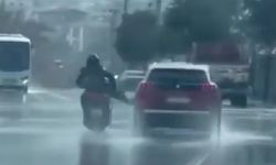 Denizli’de trafikte tehlikeli motosiklet sürücüsüne ceza