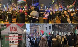 Frankfurt’ta Filistin için protesto: Siyonist rejimin ateşkes ve anlaşmalara uymamasına tepki