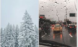 Mersin’de kıyılarda sağanak, yükseklerde kar yağışı