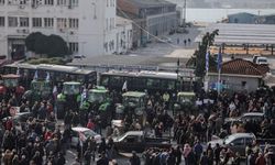 Yunanistan'da çiftçilerden protesto