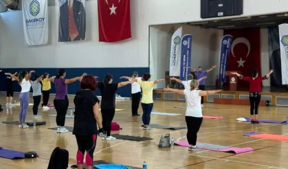 İstanbul Bakırköylü kadınlar güne sportif başlıyor