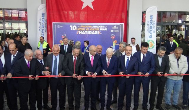 10. Malatya Anadolu Kitap ve Kültür Fuarı'nın açılışı yoğun katılımla gerçekleştirildi