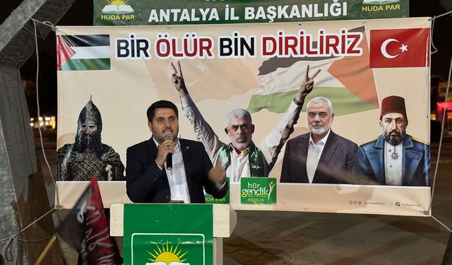 HÜDA PAR Antalya Gençlik Kolları 'Gençlik Haftası Final Etkinliği' düzenledi