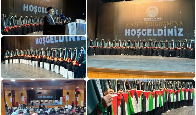 Kahta’da medrese eğitimini tamamlayan 25 kız öğrenci icazet aldı