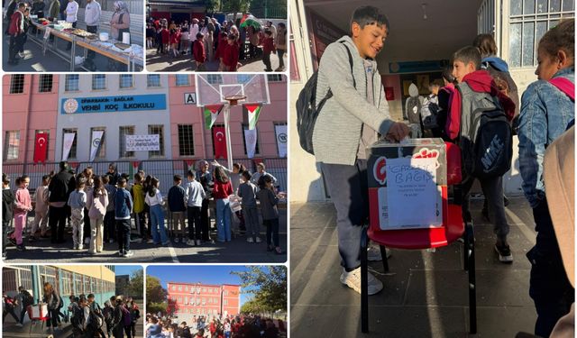 Okullarda Gazze yararına kermesler devam ediyor