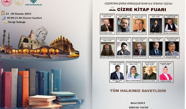 Cizre'de kitap fuarı düzenlenecek 