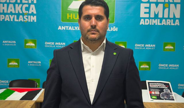 HÜDA PAR Antalya İl Başkanı Durmaz: Soykırımcıların yargılanması için çalışmalarımız sürecek