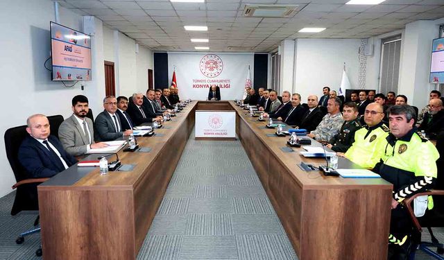 Konya’da kış tedbirleri için koordinasyon toplantısı yapıldı