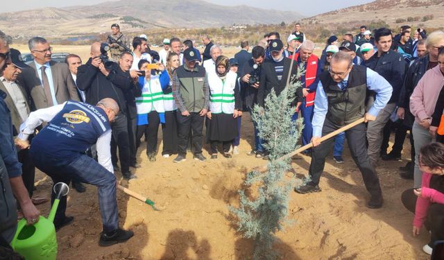 Malatya'da yüzbinlerce fidan toprakla buluştu