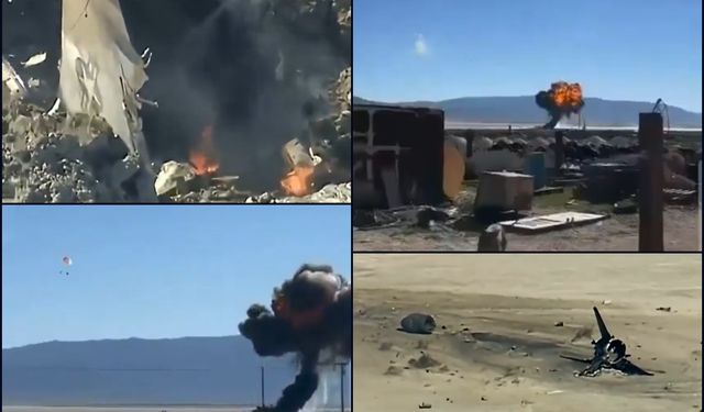 ABD Hava Kuvvetleri’ne ait F-16 çöle çakıldı: Pilot fırlatma koltuğuyla kurtuldu