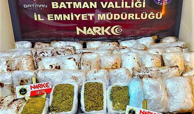 Batman'da durdurulan tırda 38 kilo uyuşturucu madde ele geçirildi
