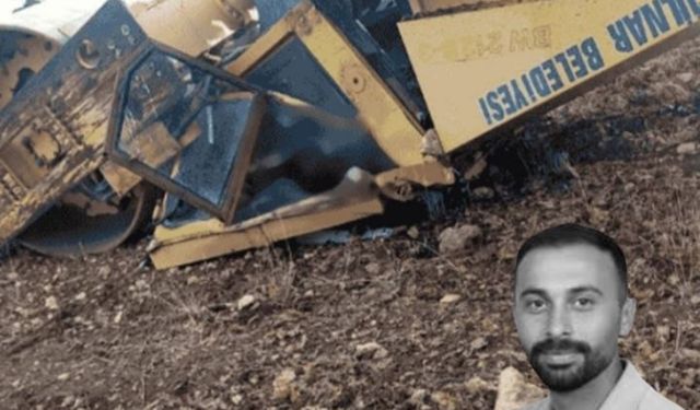 Belediye çalışanı asfalt silindirinin altında kalarak hayatını kaybetti