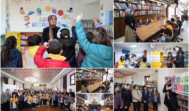 "Kütüphanelerdeyiz" etkinliğiyle öğrenciler, kütüphanelerde bilgi ve beceri kazanıyor
