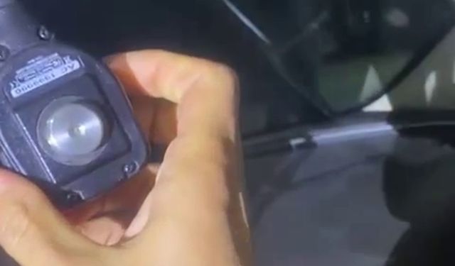 Malatya'da çakarlı araç kullanan sürücüye ceza 