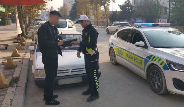 Malatya'da KGYS'ye takılan drift pahalıya patladı: Araç 60 gün trafikten men edildi