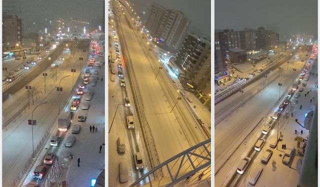 Batman'da kar trafiği felç etti: Ara sokaklar ulaşıma kapandı