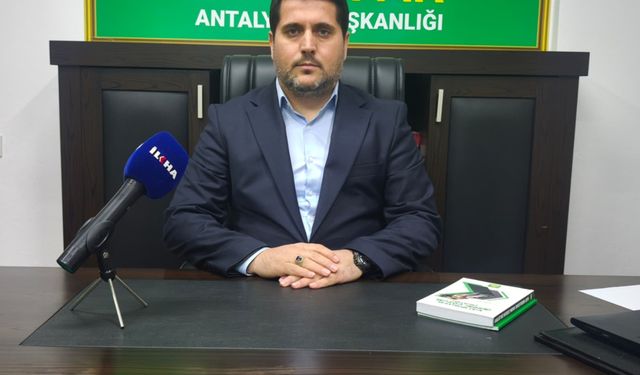 Durmaz: Antalya’da artan şiddet olayları toplumun manevi değerlerinden uzaklaşmasının sonucudur