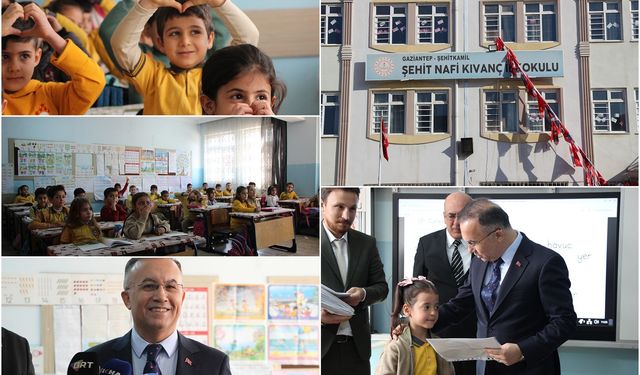 Gaziantep'te 690 bin öğrenci karne sevinci yaşadı