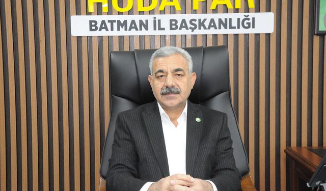 HÜDA PAR Batman İl Başkanı Şahin: Trafik terörüne dur diyelim