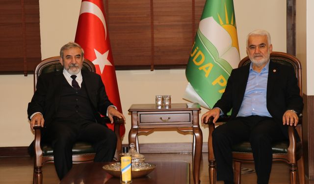 HÜDA PAR Genel Başkanı Yapıcıoğlu, Yekgirtu Genel Sekreteri Bahaddin ile görüştü