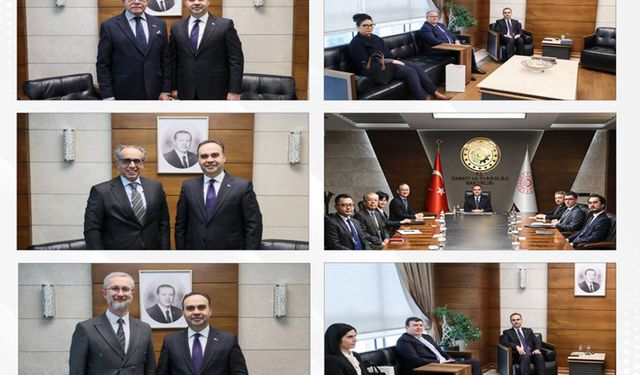 Sanayi ve Teknoloji Bakanlığında büyükelçilerle iş birliği görüşmesi