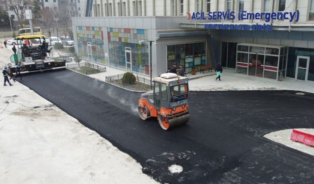 Battalgazi Devlet Hastanesi otoparkı yenilendi