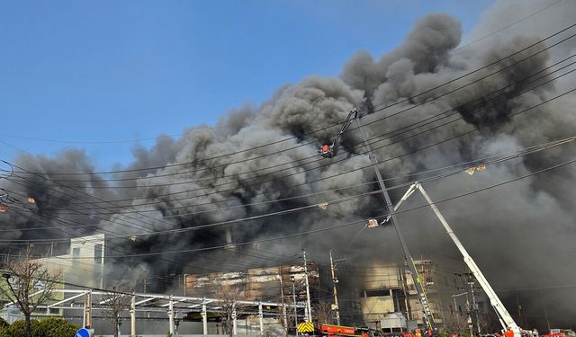 Güney Kore'de otomobil parça fabrikasında yangın: En az 50 yaralı