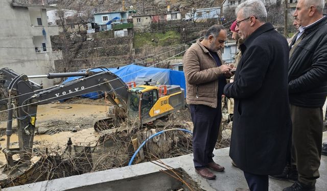 HÜDA PAR, Uludere'de meydana gelen sel felaketini yerinde inceledi 
