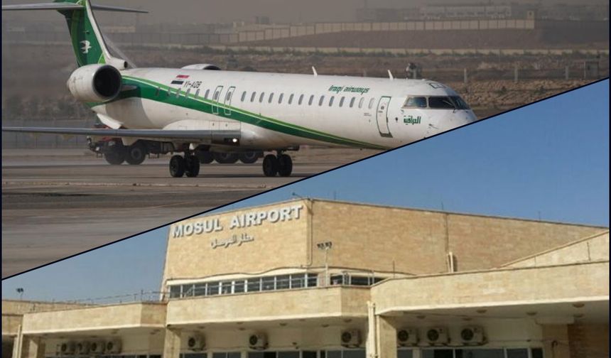 Musul Havalimanına 2014’ten sonra ilk uçak indi