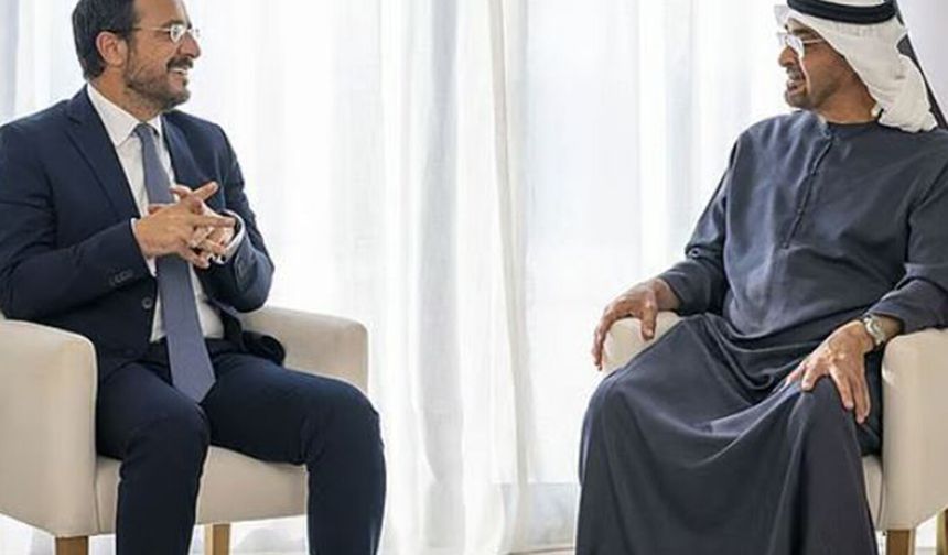 BAE Devlet Başkanı Al Nahyan, GKRY'yi ziyaret etti