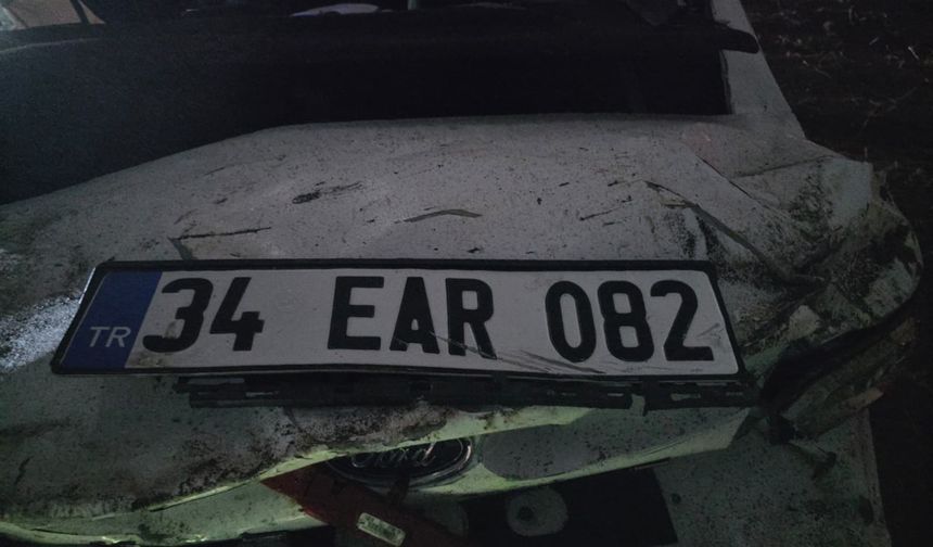 Kontrolden çıkan otomobil kaza yaptı: 1 yaralı