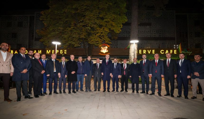 TBMM Başkanı Kurtulmuş, Duşanbe’de Türkiyeli iş insanlarıyla buluştu