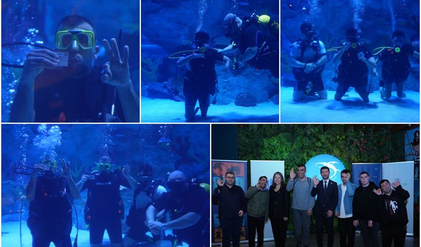 Üniversite öğrencileri “Engelsiz Dalış” etkinliğiyle engelleri aştı