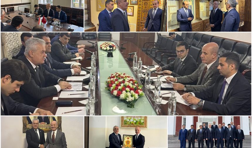 YÖK Başkanı Özvar, Tacikistan Eğitim ve Bilim Bakanı Saidzoda ile görüştü